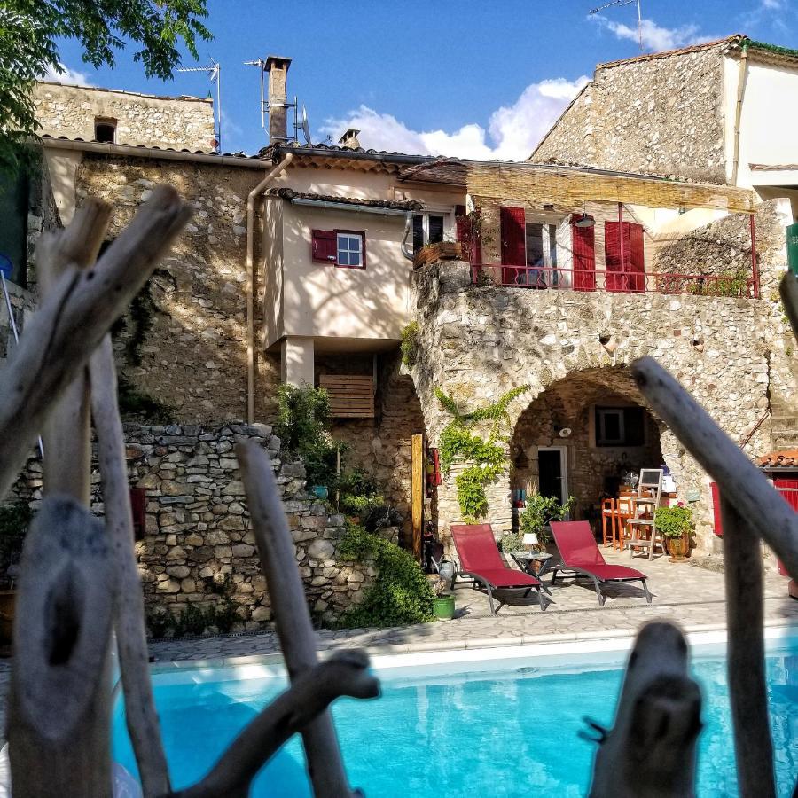 La Dolce Vita - Studio Dans Propriete Avec Piscine Montpeyroux  Luaran gambar